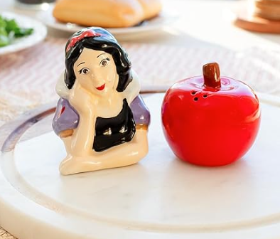 Snow White & Apple Ceramic Salt & Pepper Shaker