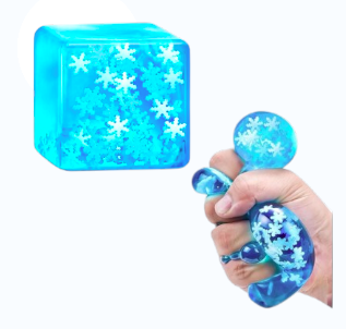 Snowflake Gummy Squishy Cube
