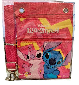 Stitch & Angel 2 Zipper Passport Bag