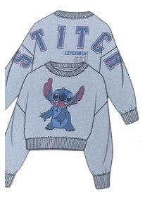 Junior Stitch Experiment 626 Breeze Blue Pullover Sweatshirt