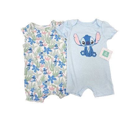 Disney Stitch Baby 2PK Rompers