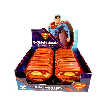 Superman Logo Cherry Flavored S-Shield Sour Candy