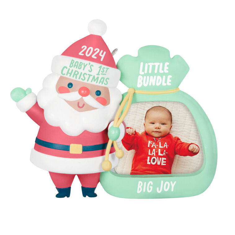 Little Bundle Big Joy 2024 Photo Frame Ornament,