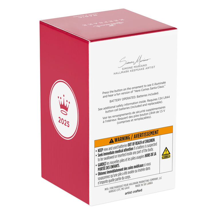 Hallmark Keepsake Here Comes Santa Claus Musical Ornament With Light