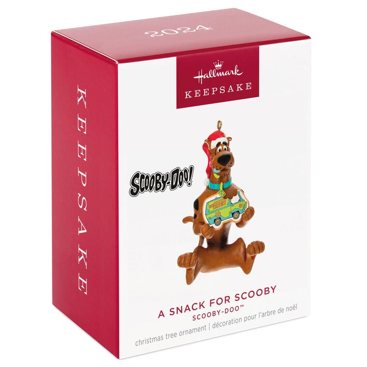 Hallmark Keepsake Christmas Ornament 2024, Scooby-Doo A Snack for Scooby, Cartoon Gifts