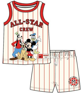 Disney Mickey & Friends Basketball Style Short Set