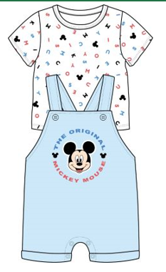Disney Mickey Mouse "The Original" Shortall 2pc Set