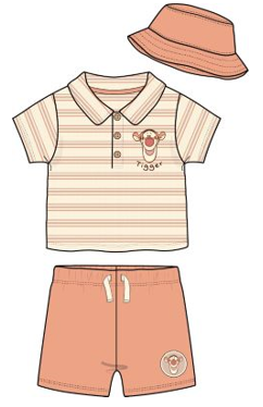 Disney Tigger Icon Baby Boy 3pc Set w/ Hat