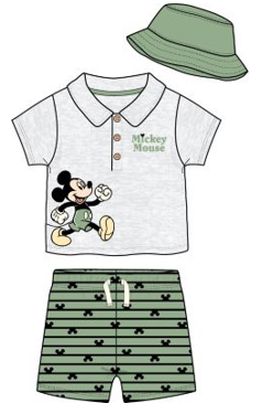 Disney Mickey Mouse Pose Baby Boy 3pc Set w/ Hat