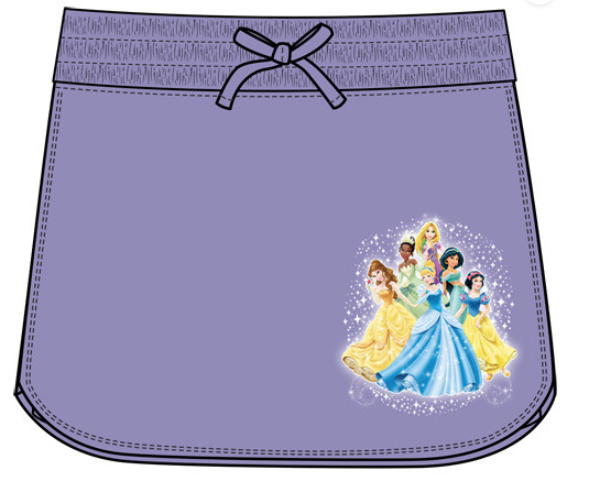 Disney Youth Girls Skort Princess Stardust Purple