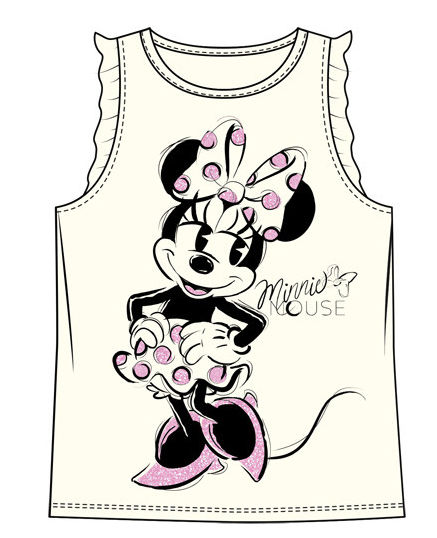 Girl Tank Sketched Minnie Ivory