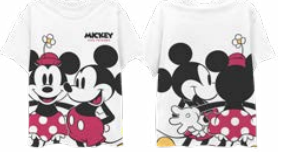 Mickey & Minnie Classic White Boyfriend Tee