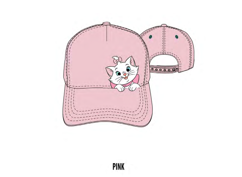 Aristocats Marie Peaking Pink Baseball Hat