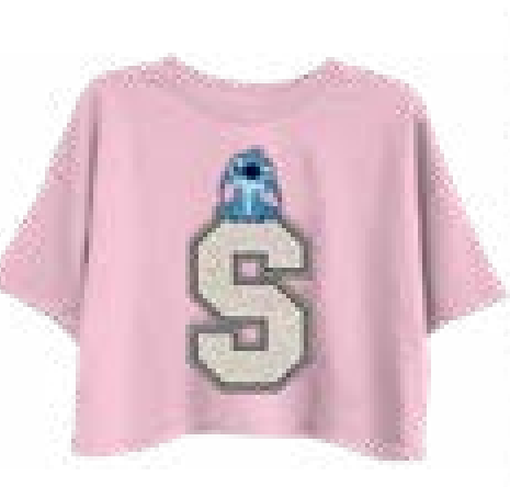 Stitch Chenille letter Skimmer Baby Tee
