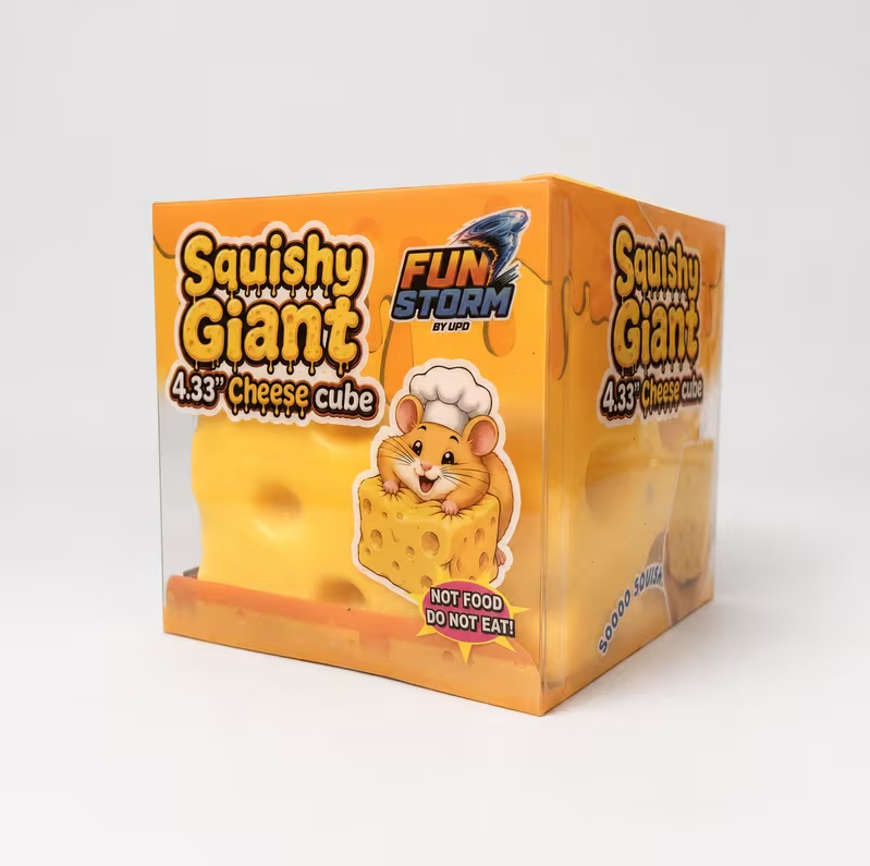 Fun Storm Squishy Giant 4.33" Cheese Cube