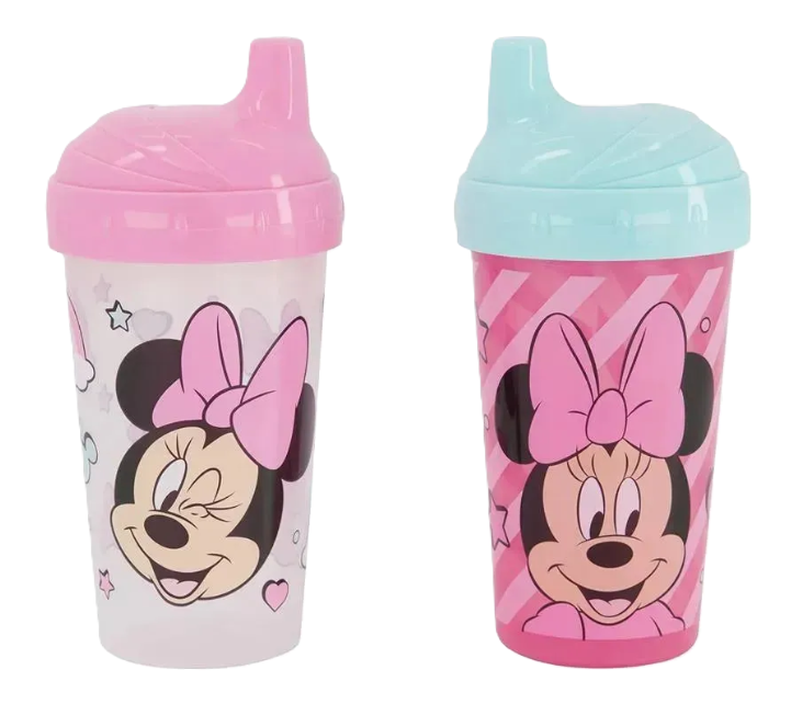 Minnie 2pk Hard Spout Sippy Cup Pink