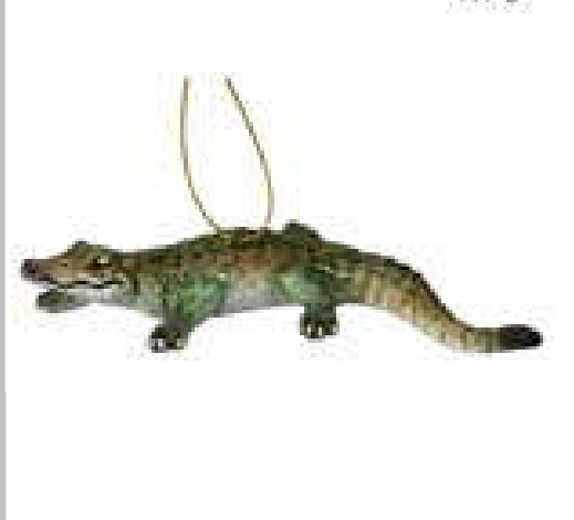 Gator Resin 4.75" Ornament