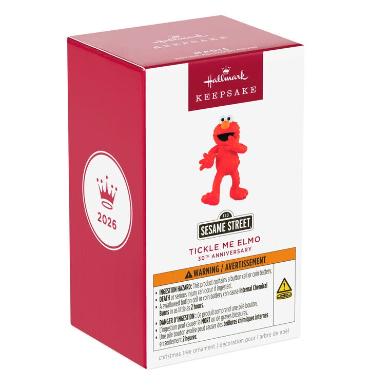Sesame Street® 30th Anniversary Tickle Me Elmo Ornament With Motion-Activated Sound