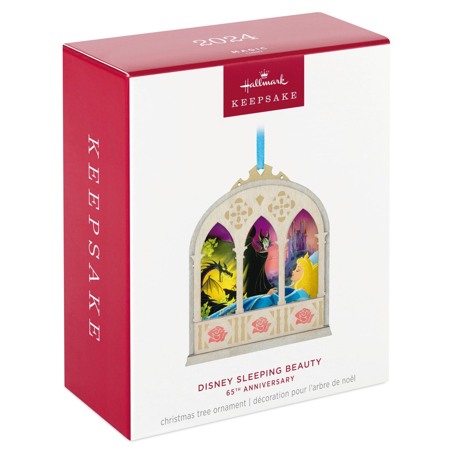 Hallmark Keepsake Christmas Ornament 2024, Disney Sleeping Beauty 65th Anniversary Papercraft With Light, Gifts for Disney Fans