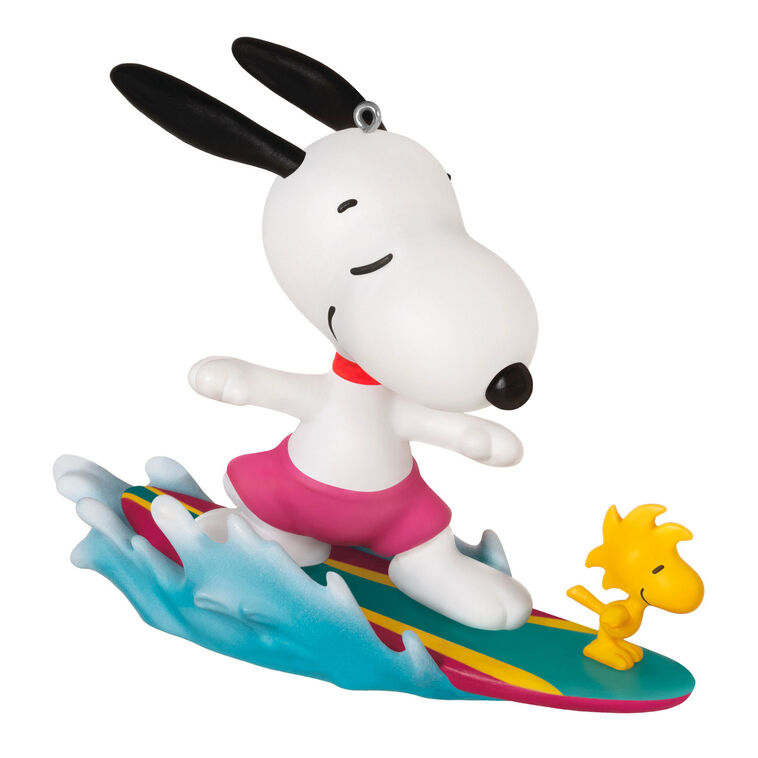 Hallmark Keepsake Christmas Ornament 2024, Peanuts Spotlight on Snoopy Surf's Up!, Gifts for Peanuts Fans