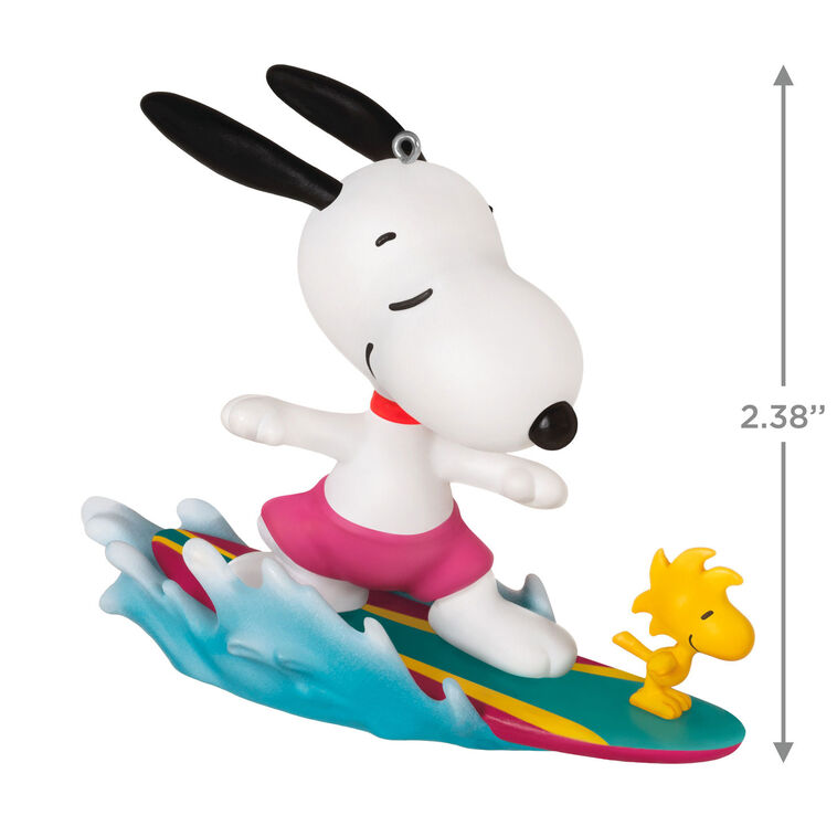 Hallmark Keepsake Christmas Ornament 2024, Peanuts Spotlight on Snoopy Surf's Up!, Gifts for Peanuts Fans