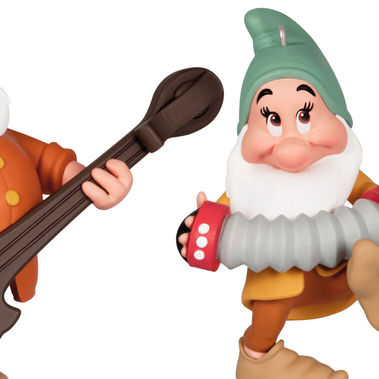 Hallmark Keepsake Christmas Ornaments 2024, Disney Snow White and the Seven Dwarfs Bashful and Doc, Porcelain, Set of 2, Gifts for Disney Fans