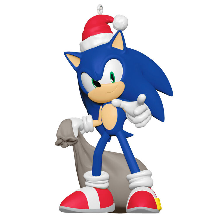 Hallmark Keepsake Christmas Ornament 2024, Sonic the Hedgehog Santa Sonic, Gifts for Gamers