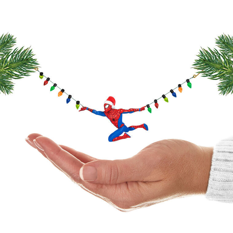 Hallmark Keepsake Christmas Ornament 2024, Marvel Spider-Man Holidays in Full Swing, Gifts for Marvel Fans