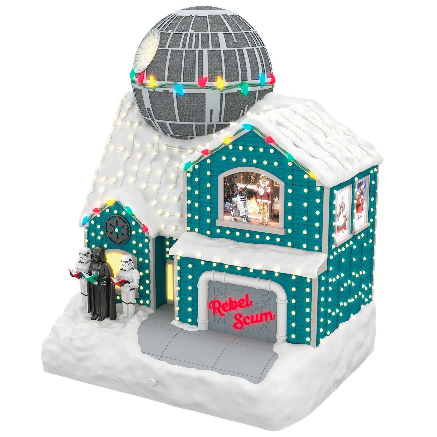 Hallmark Keepsake 204 Star Wars™ The Merriest House in the Galaxy Musical Tabletop Decoration With Light