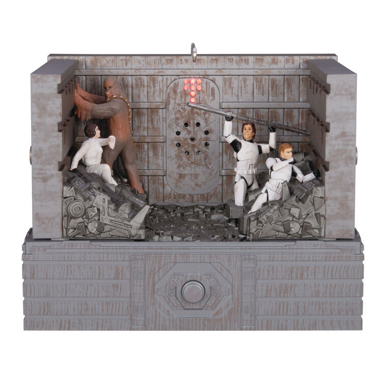 Hallmark Keepsake Christmas Ornament 2024, Star Wars: A New Hope "Shut Down the Garbage Mashers!" With Light, Sound and Motion, Gifts for Star Wars Fans