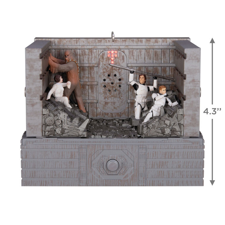 Hallmark Keepsake Christmas Ornament 2024, Star Wars: A New Hope "Shut Down the Garbage Mashers!" With Light, Sound and Motion, Gifts for Star Wars Fans