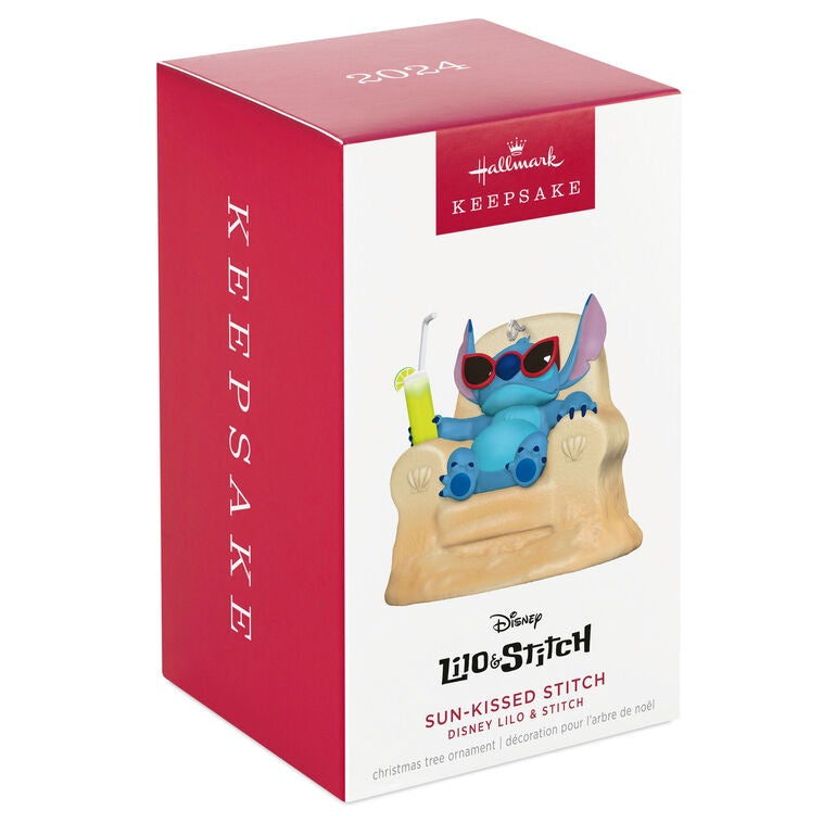 Hallmark Keepsake Christmas Ornament 2024, Disney Lilo & Stitch Sun-Kissed Stitch, Gifts for Disney Fans