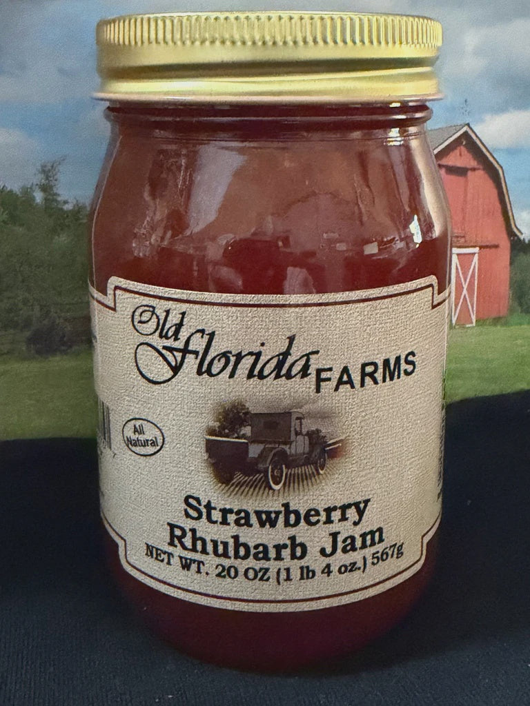 Old Florida Farm Strawberry-Rhubarb Jam 20oz