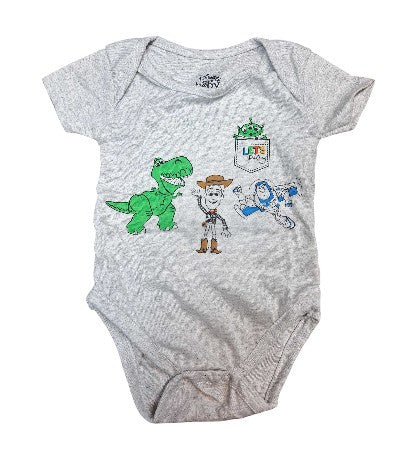 Disney Toy Story Baby Bodysuit Light Gray