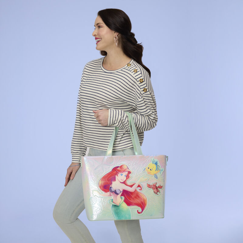 The Little Mermaid Ariel,  Tote Crossbody Bag with Coin Bag