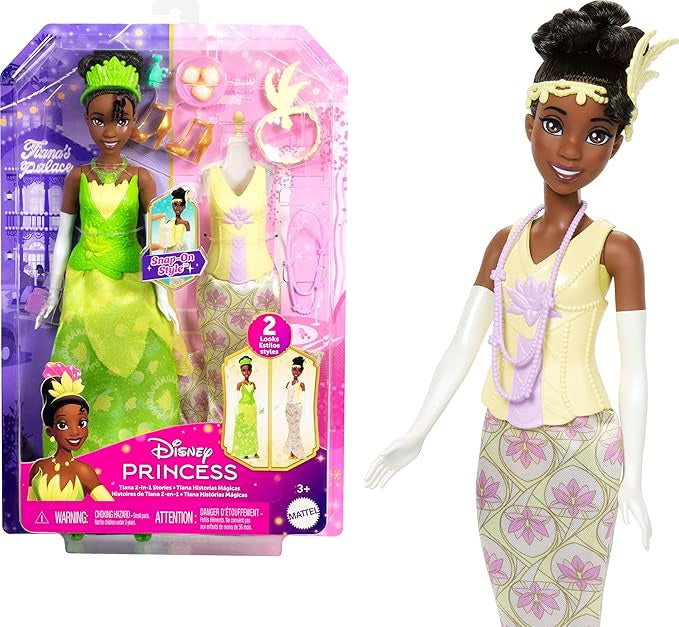 Disney Princess Tiana Fashion Doll with 2 Looks