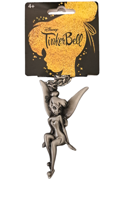 Tinker Bell Sitting Pewter Key Chain