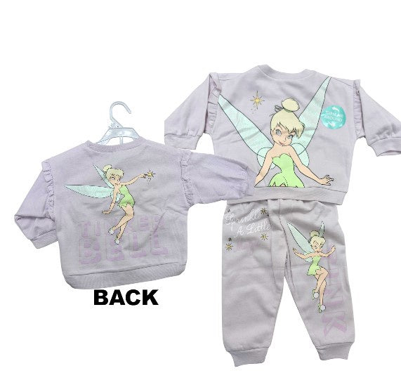 TinkerBell 2 Pc Toddler Fleece Set Lavender