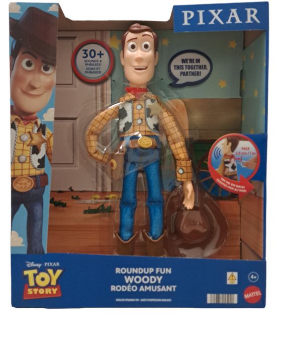 Disney Pixar Toy Story Roundup Fun Woody Large Talking Figure