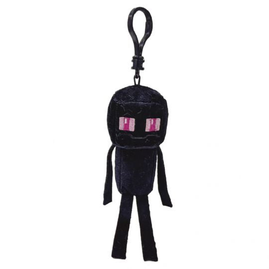 TY Minecraft Beanie  ENDERMAN Plastic Key Clip 4 inch