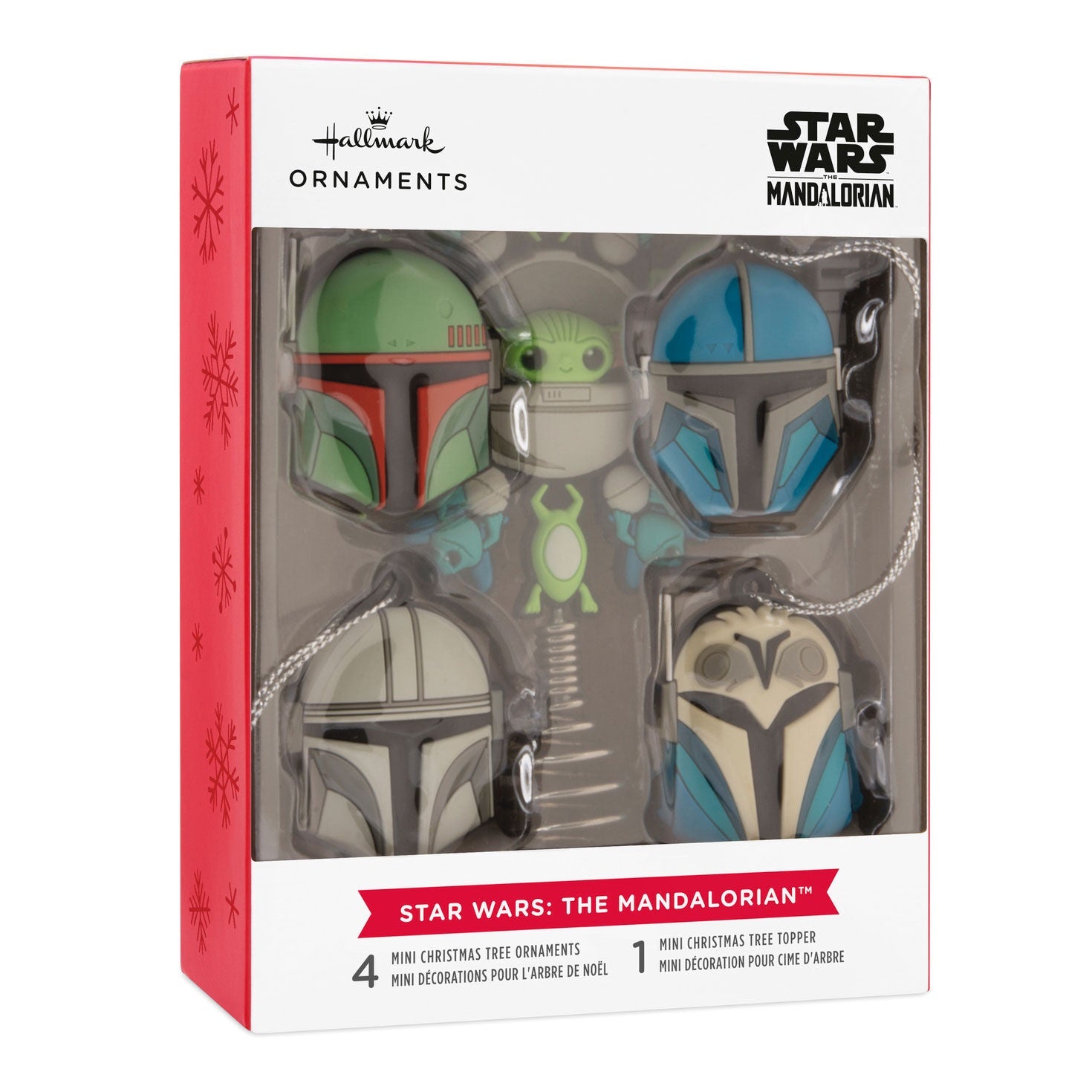 Mini Star Wars: The Mandalorian™ Hallmark Tree Topper and Ornaments, Set of 5