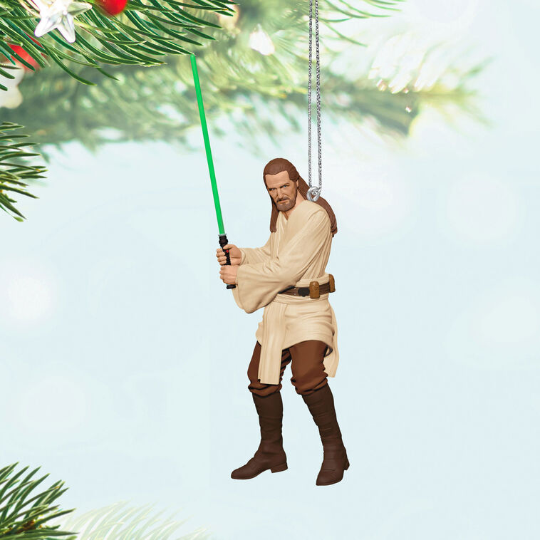 Hallmark Keepsake Christmas Ornament 2024, Star Wars: The Phantom Menace 25th Anniversary Qui-Gon Jinn, Gifts for Star Wars Fans