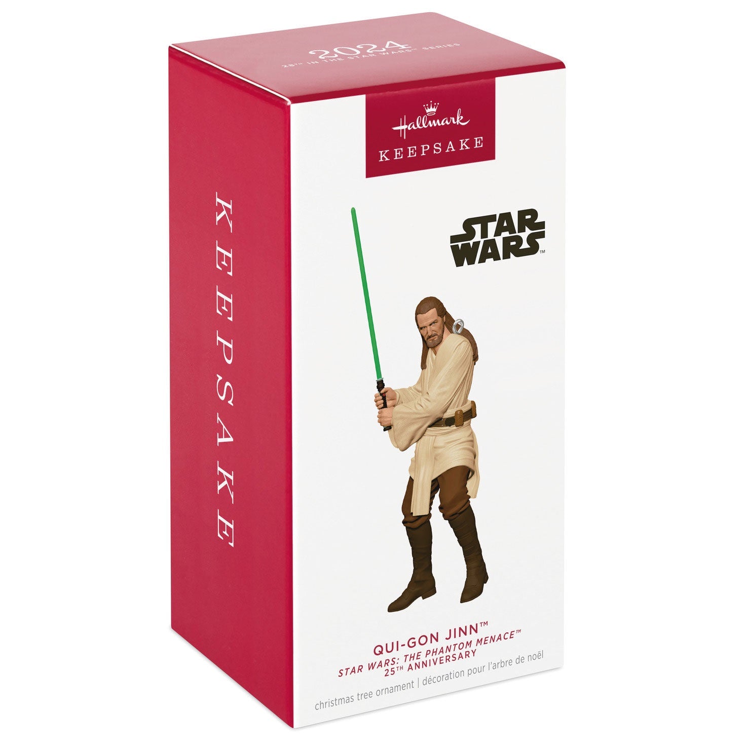 Hallmark Keepsake Christmas Ornament 2024, Star Wars: The Phantom Menace 25th Anniversary Qui-Gon Jinn, Gifts for Star Wars Fans