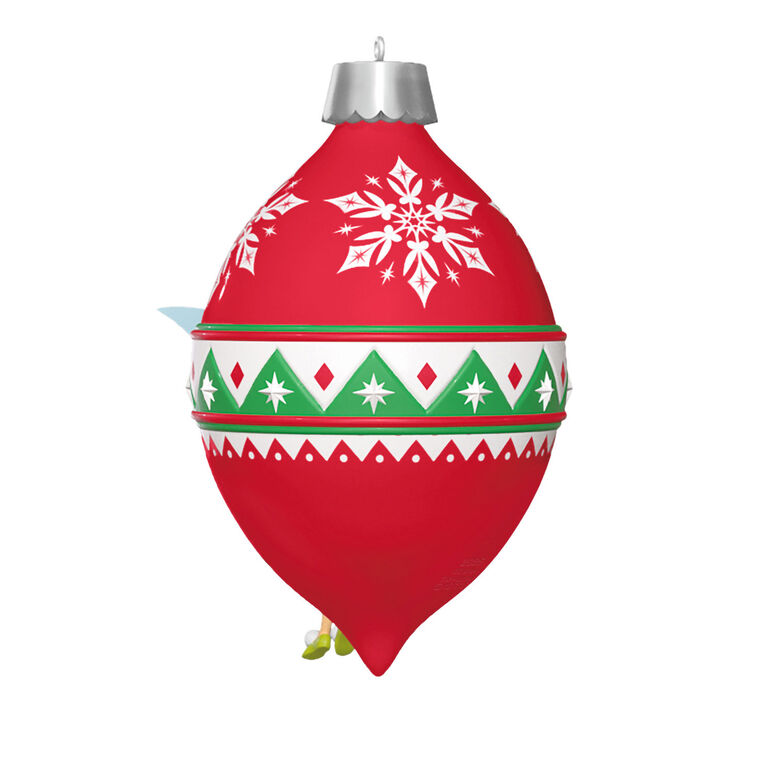Disney Tinker Bell Trimming the Tree With Tink Ornament With Light
