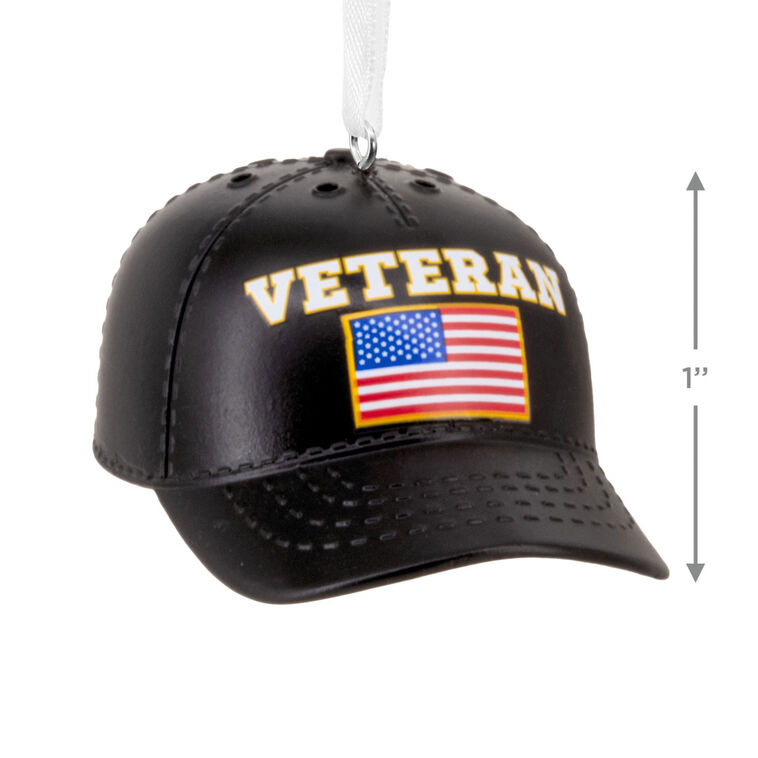 Veteran Hat Hallmark Ornament