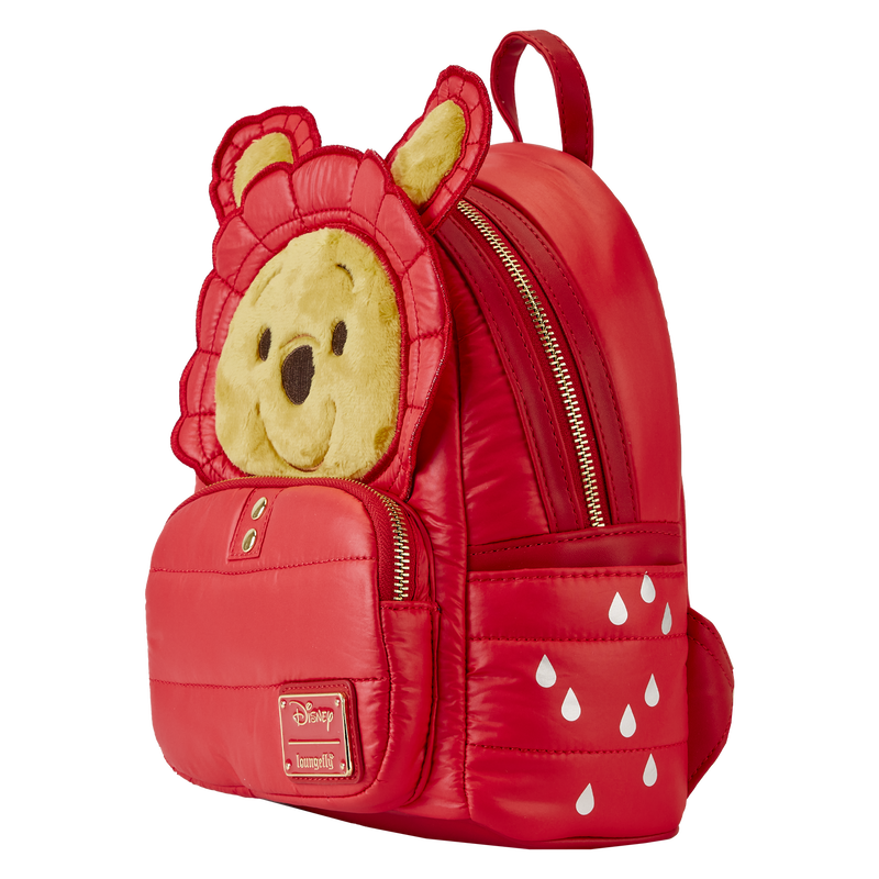 Disney Winnie The Pooh Rainy Day Puffer-Jacket Cosplay Mini Backpack