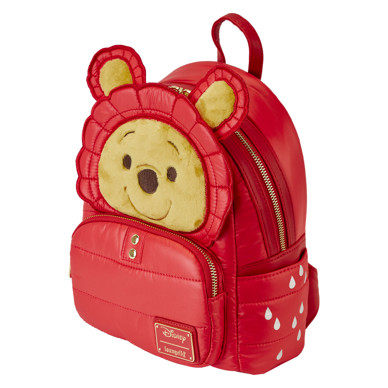 Disney Winnie The Pooh Rainy Day Puffer-Jacket Cosplay Mini Backpack