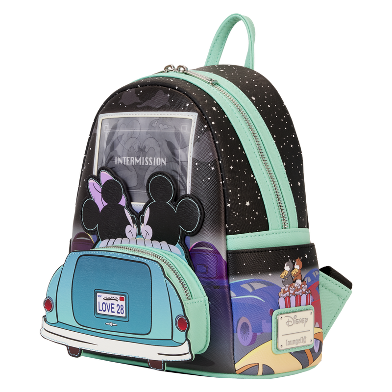 Mickey & Minnie Date Night Drive-In Lenticular Mini Backpack