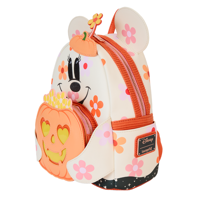 Minnie Mouse Floral Ghost Cosplay Light Up Glow Mini Backpack