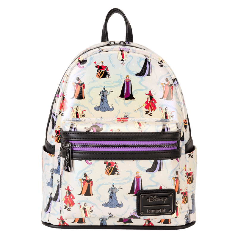 Disney Villains Iridescent All-Over Print Mini Backpack